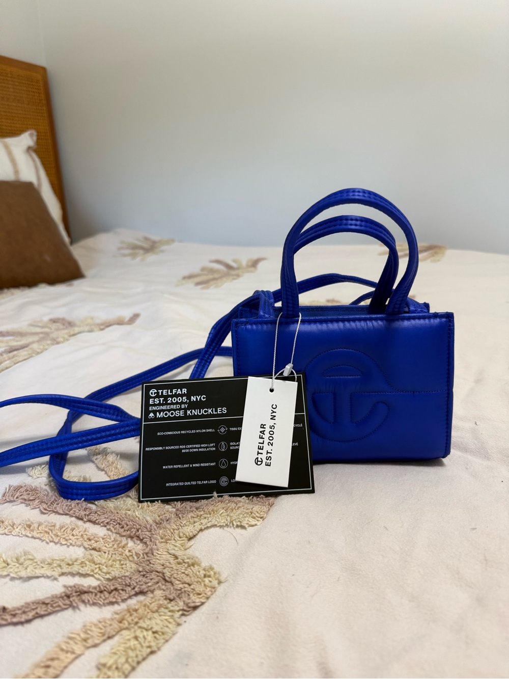 Telfar Electric Blue Mini Tote Bag - Picture 3 of 4